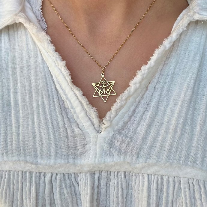 The Star of David Monarch Necklace